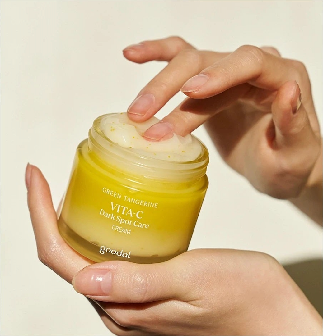 GOODAL Green Tangerine Vita C Dark Spot Care Cream, Korean Beauty