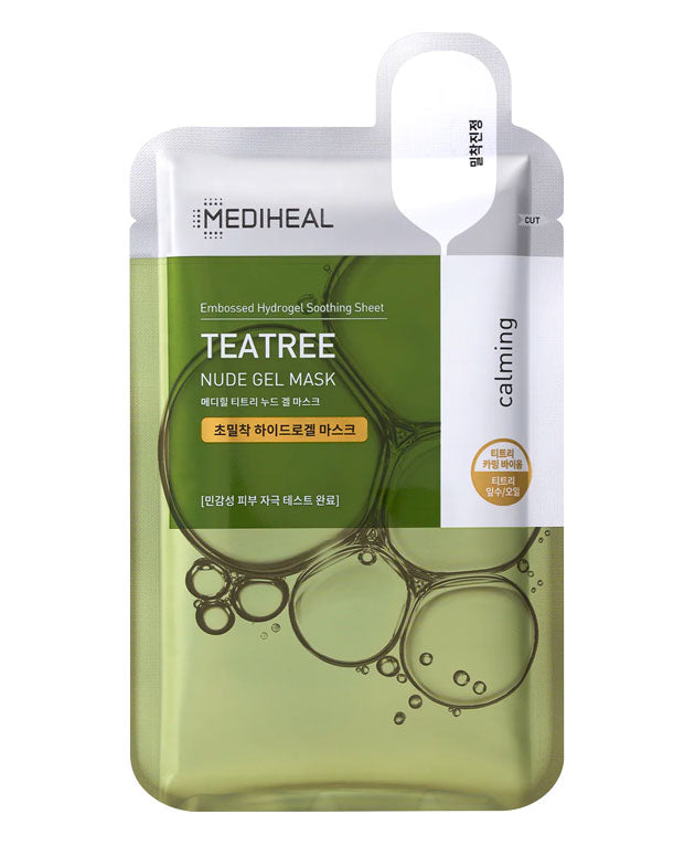 MEDIHEAL Tea Tree Nude Gel Mask, PACK of 1 or 10, Korean Beauty