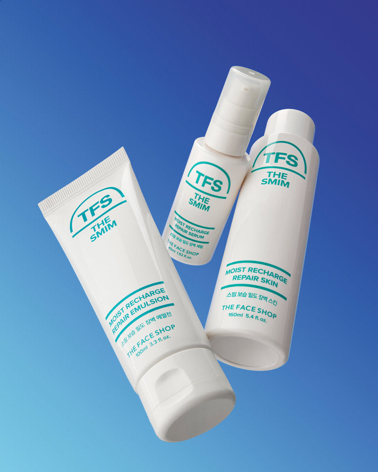 THE FACESHOP TFS THE SMIM Daily Barrier Trio (Toner, Serum, Emulsion Set), Korean Beauty