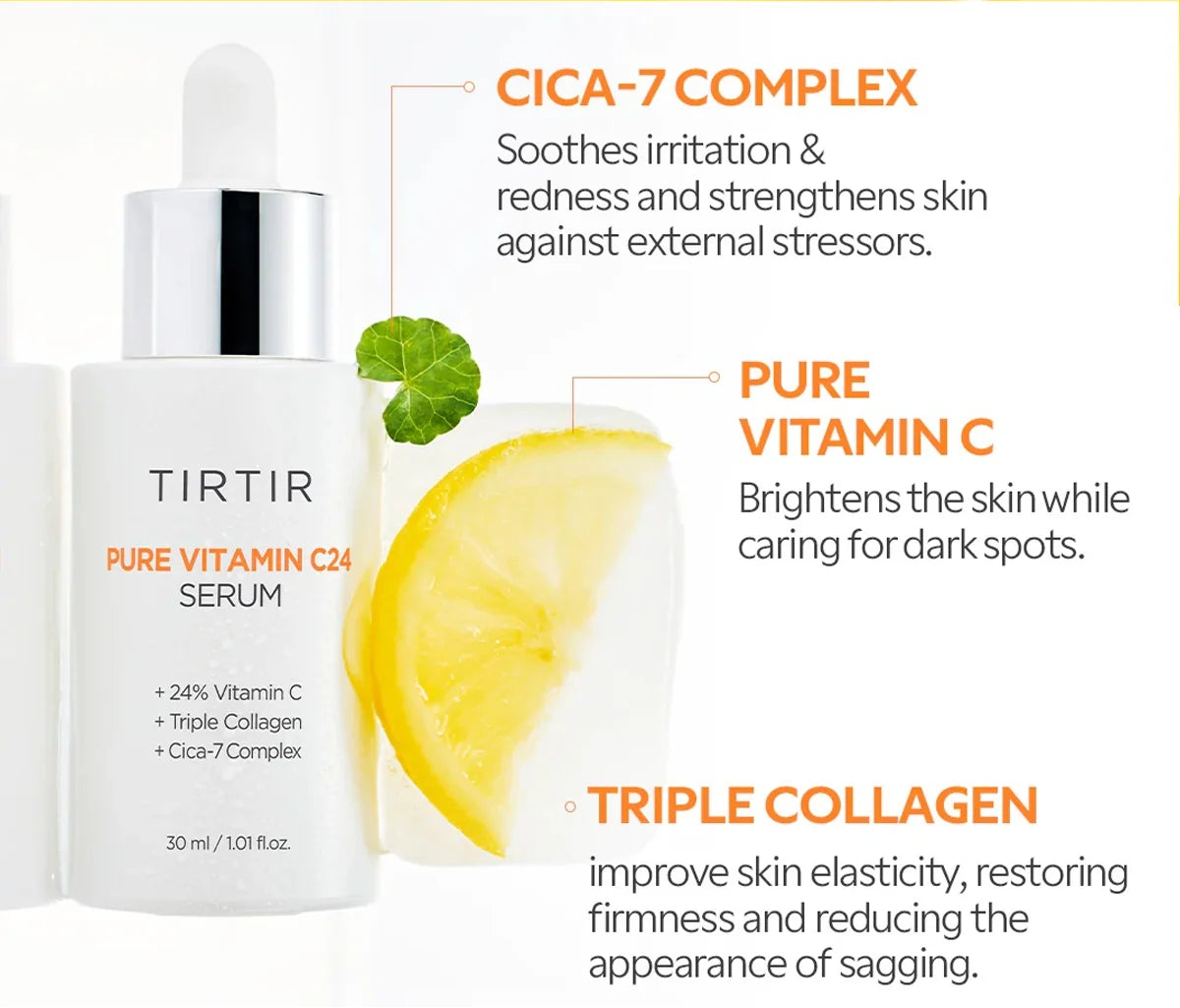 TIRTIR Pure Vitamin C24 Serum, 30ml, Korean Beauty