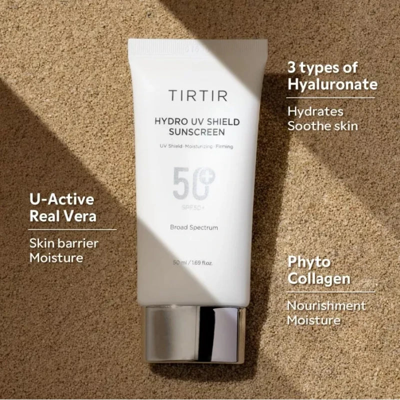 TIRTIR Hydro UV Shield Sunscreen, SPF50 PA++++, 50ml, KOREAN BEAUTY