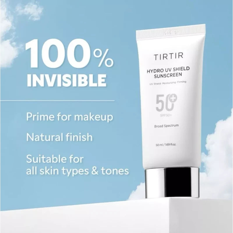 TIRTIR Hydro UV Shield Sunscreen, SPF50 PA++++, 50ml, KOREAN BEAUTY