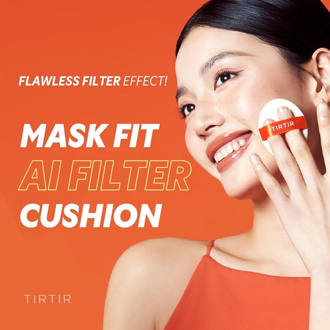 TIRTIR Mask Fit AI Filter Cushion Foundation SPF 40 PA++, Korean Beauty
