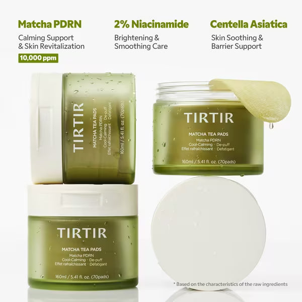 TIRTIR Matcha Tea Pads, 70 Pads, Korean Beauty