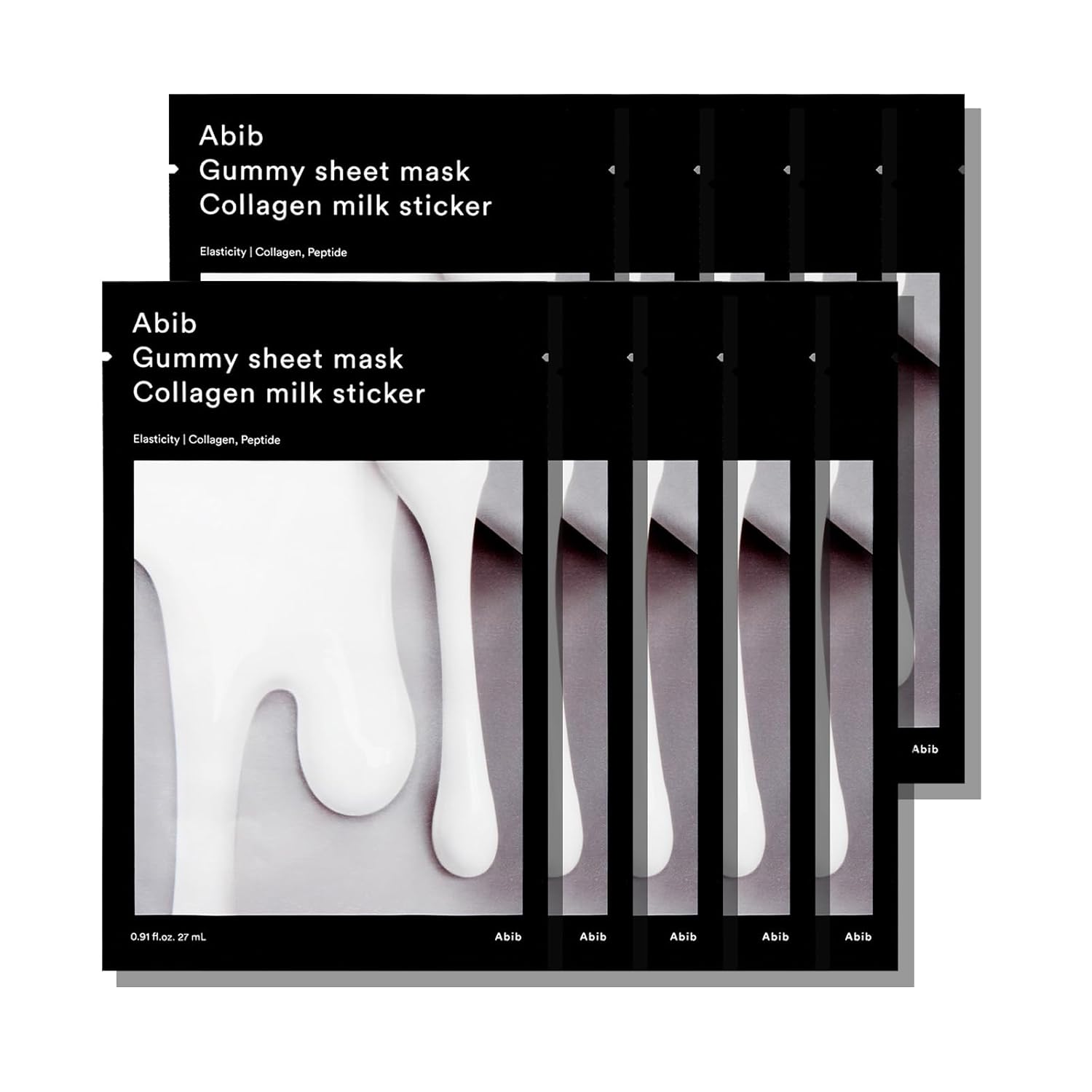 ABIB Gummy Sheet Mask Collagen Milk Sticker, PACK of 1 or 10, Korean Beauty