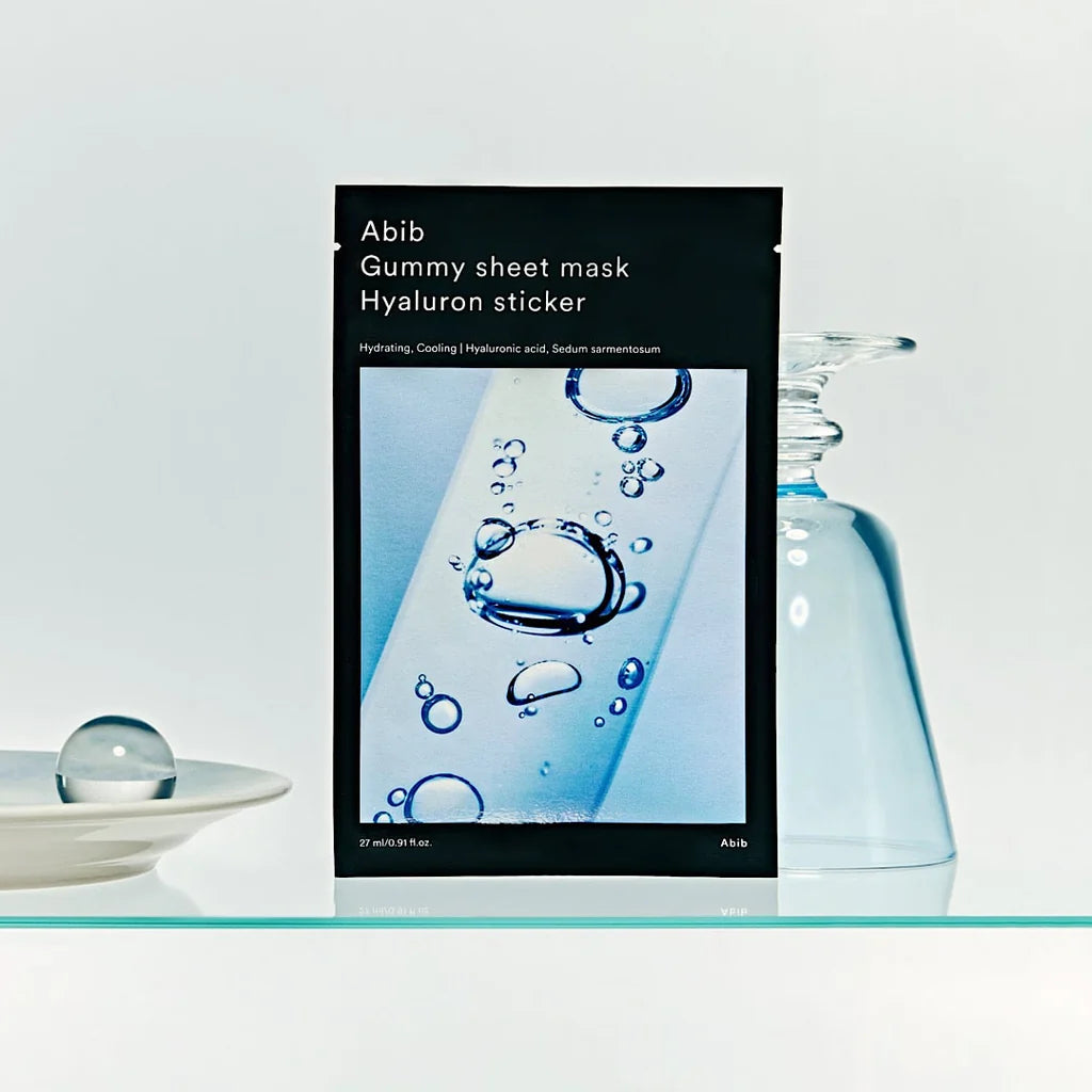 ABIB Gummy Sheet Mask Sedum Hyaluron Sticker, PACK of 1 or 10, Korean Beauty
