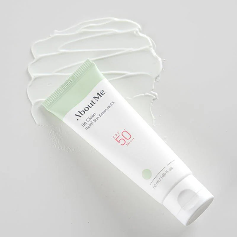 ABOUT ME Be Clean Relief Sun Essence EX, SPF 50 PA++++, 50ml, KOREAN BEAUTY