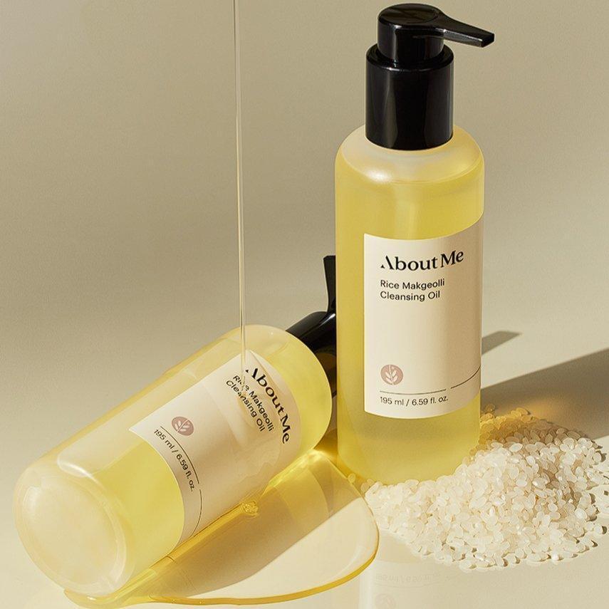 ABOUT ME Rice Makgeolli Cleansing Oil, 195ml, Korean Beauty