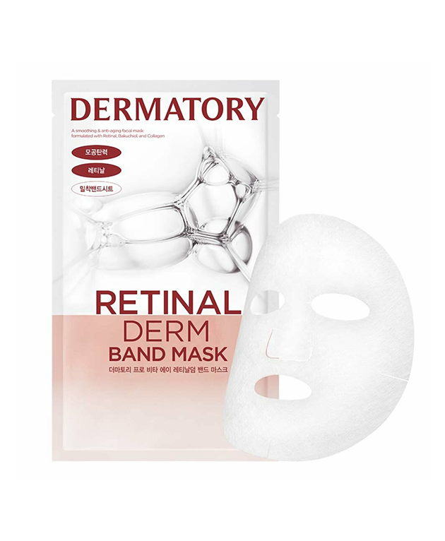 DERMATORY Retinal Derm Band Mask, PACK of 1 or 10, Korean Beauty