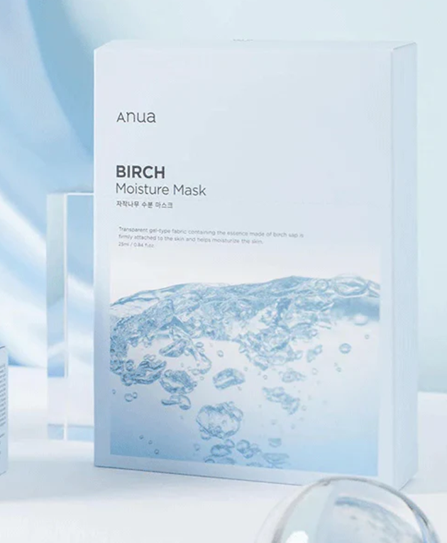 ANUA Birch Moisture Mask, PACK of 1 or 10, Korean Beauty