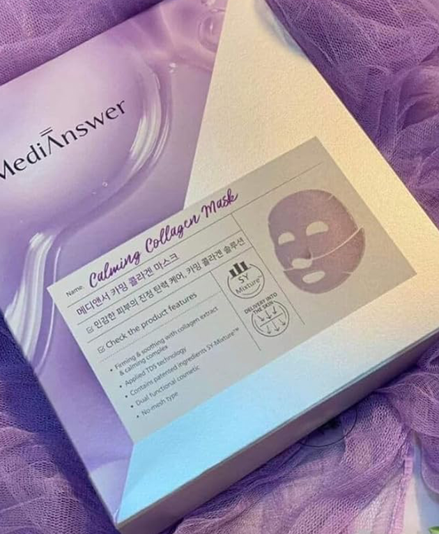 MEDIANSWER Calming Collagen Mask, PACK of 1 or 5, Korean Beauty