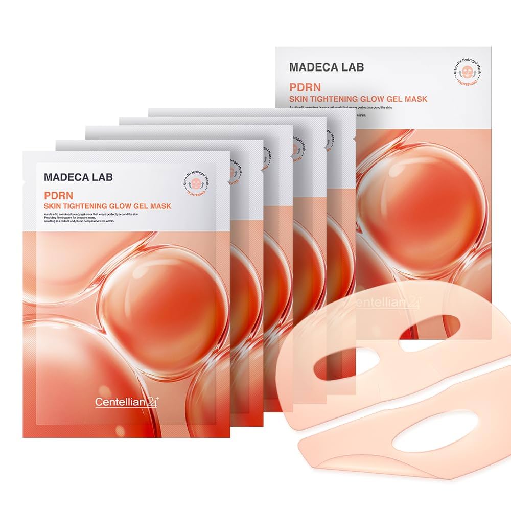 CENTELLIAN 24 Madeca Lab PDRN Skin Tightening Glow Gel Mask, PACK of 1 or 5, Korean Beauty