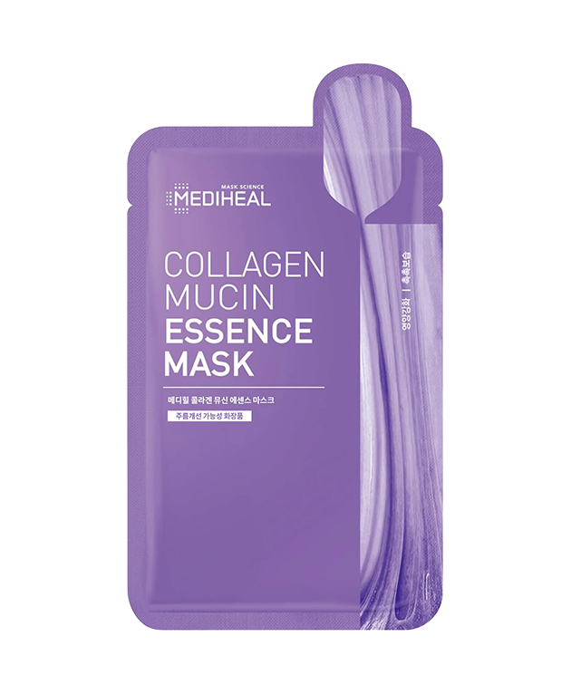 MEDIHEAL Collagen Mucin Essence Mask VALUE PACK of 15, Korean Beauty