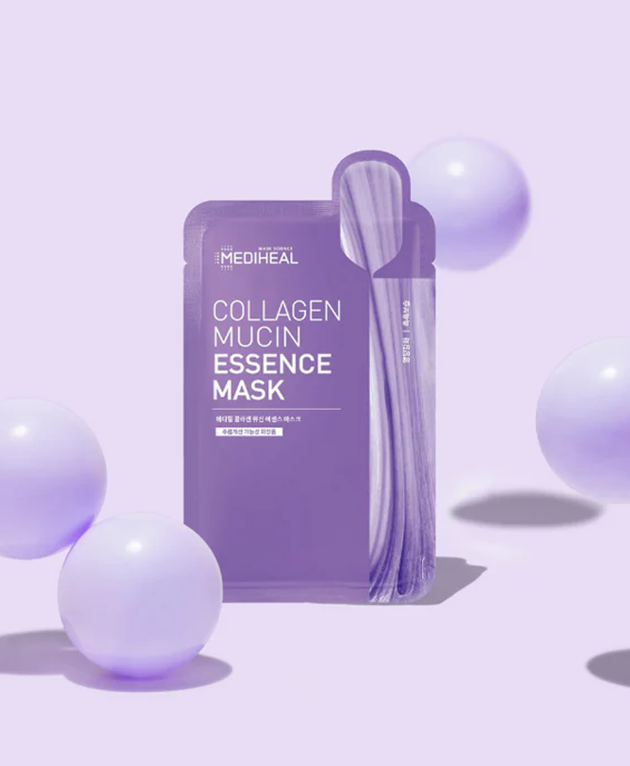 MEDIHEAL Collagen Mucin Essence Mask VALUE PACK of 15, Korean Beauty
