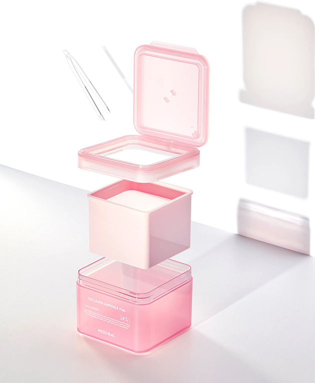 MEDIHEAL Collagen Ampoule Pad, Korean Beauty