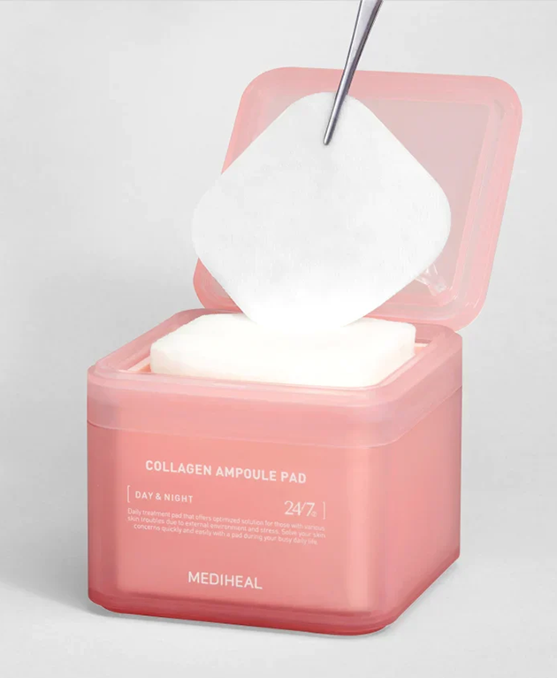 MEDIHEAL Collagen Ampoule Pad, Korean Beauty