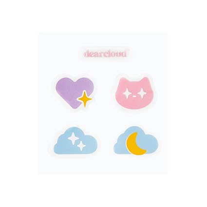 DEARCLOUD Zit Clarity Hydrocolloid Blemish Patches, 24-pcs w/ Compact & 36-pcs Refill Set, Korean Beauty