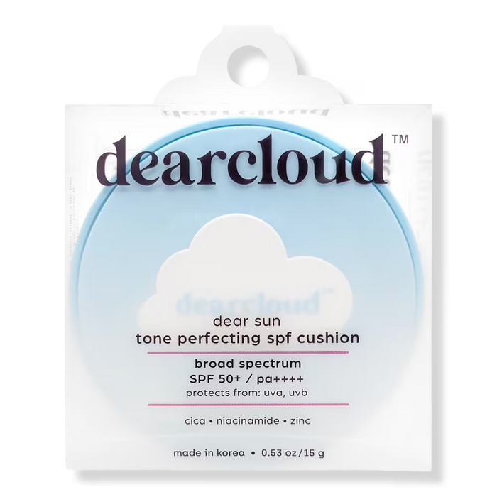 DEARCLOUD Tone Perfecting SPF Cushion, SPF 50 PA++++, Korean Beauty