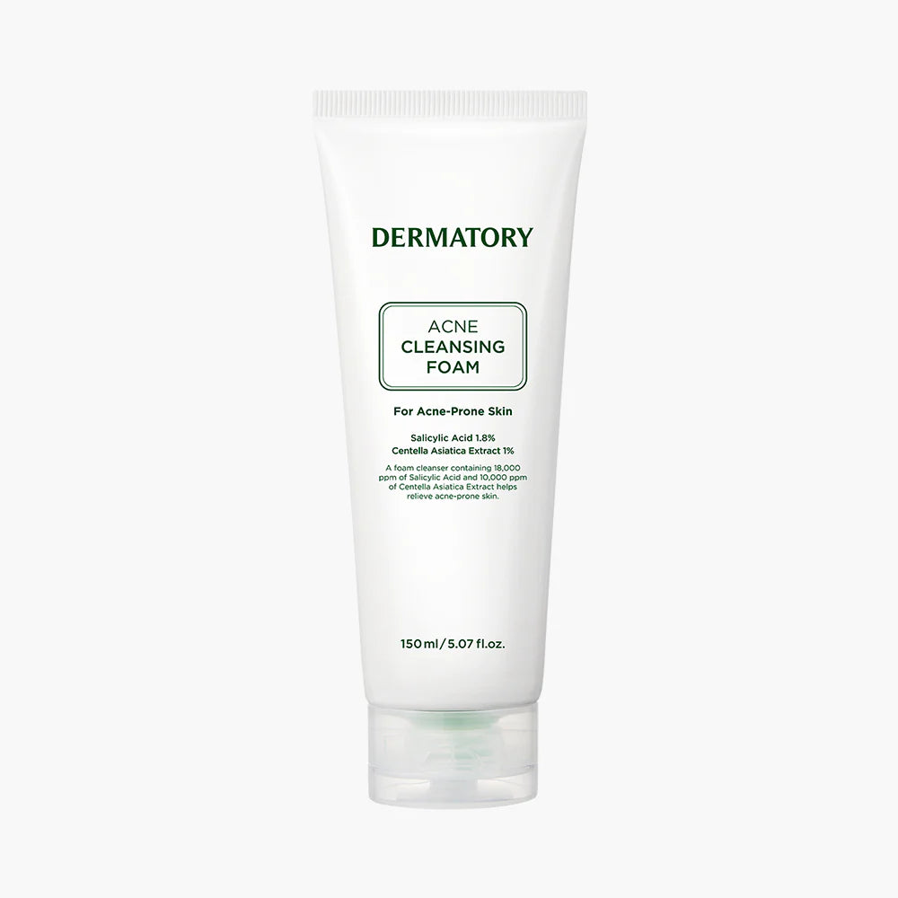 DERMATORY Acne Cleansing Foam, Korean Beauty
