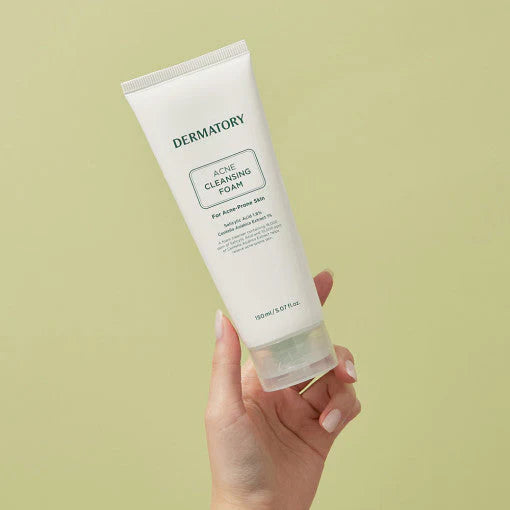 DERMATORY Acne Cleansing Foam, Korean Beauty