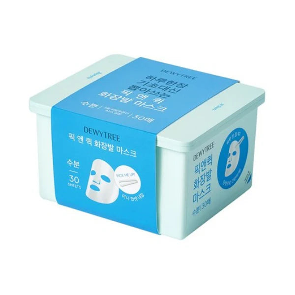 DEWYTREE Pick and Quick Calming Full Mask Sheets, PACK of 30, Korean Beauty