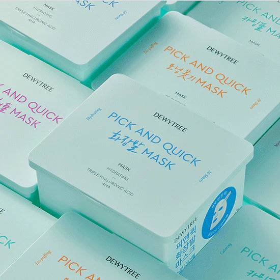 DEWYTREE Pick and Quick Calming Full Mask Sheets, PACK of 30, Korean Beauty