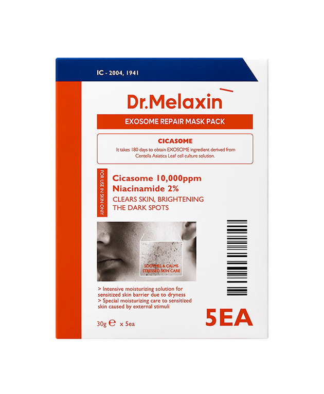 DR. MELAXIN Exosome Repair Face Mask, PACK of 5, Korean Beauty