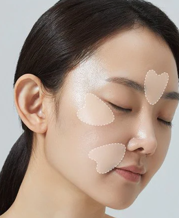 HUE CALM Kintsugi Heart Shaped Firming Patch, Korean Beauty