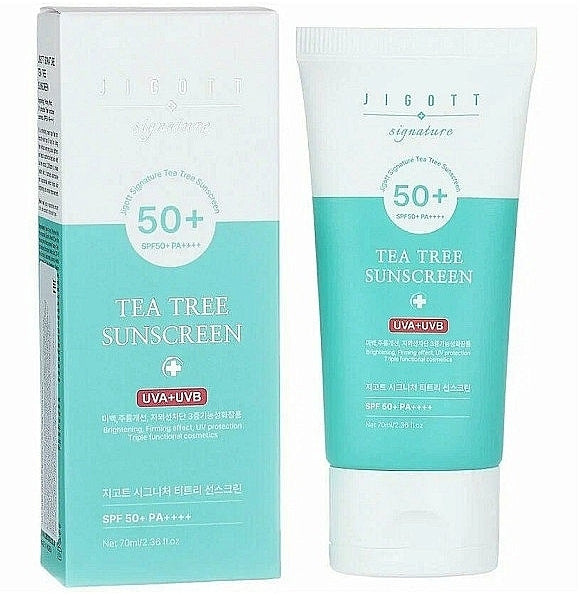 JIGOTT Signature Tea Tree Sunscreen, SPF 50 PA++++ UVA+UVB, 50ml, KOREAN BEAUTY (Copy)