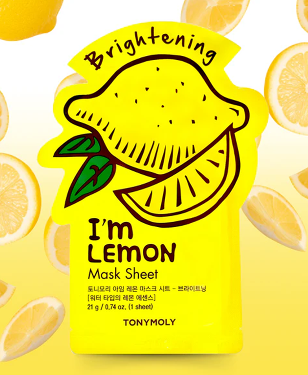 TONYMOLY I'm Lemon Face Mask, PACK of 1 or 10, Korean Beauty