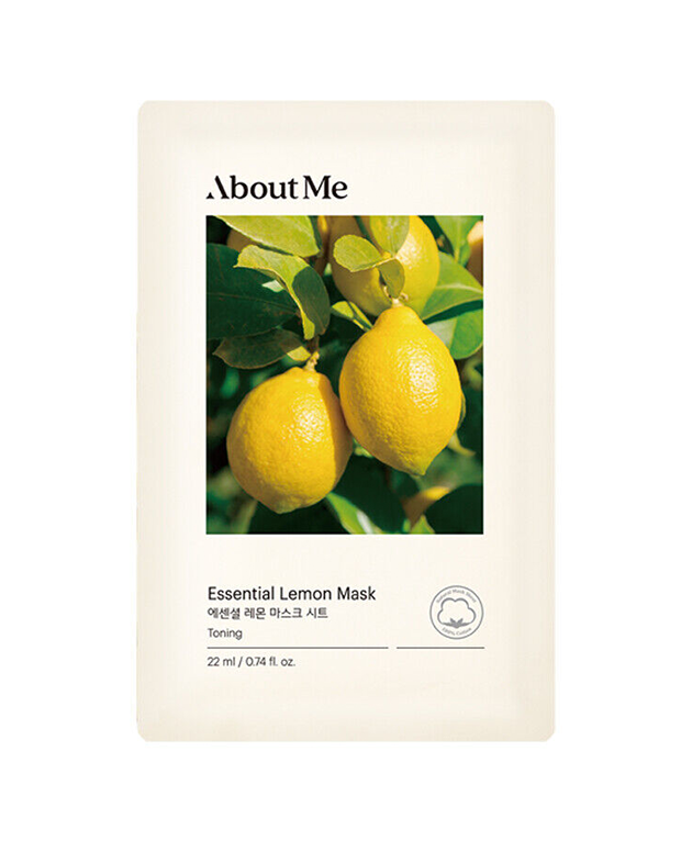 ABOUT ME Essential Lemon Mask, PACK of 1 or 10, Korean Beauty