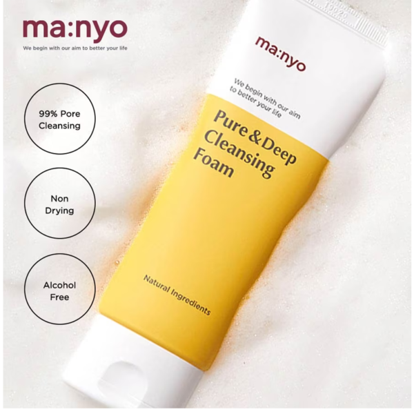 MANYO Pure Double Cleansing Set (200ml Oil and 100ml / 200ml Foam, Korean Beauty