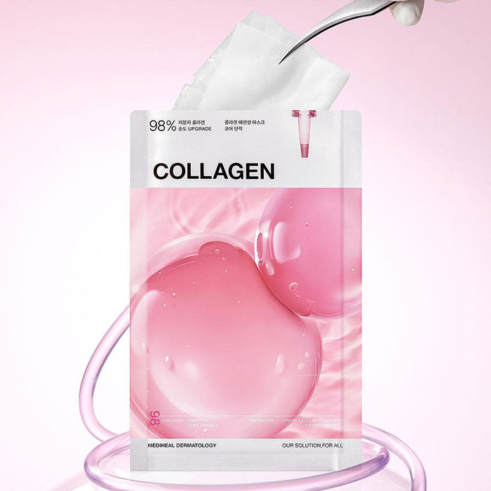MEDIHEAL Collagen Essential Mask, PACK of 4 or 10, Korean Beauty