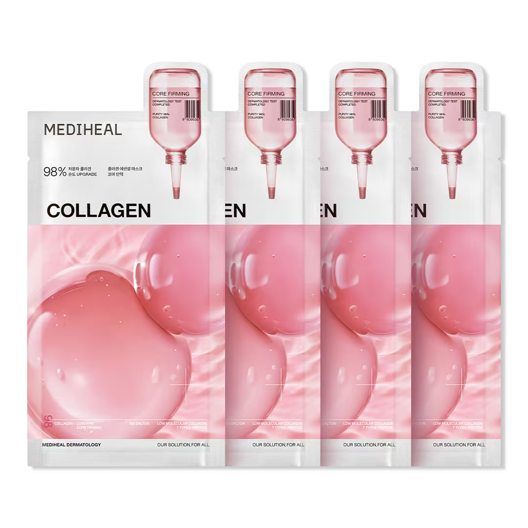 MEDIHEAL Collagen Essential Mask, PACK of 4 or 10, Korean Beauty