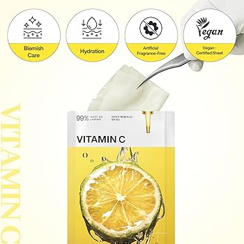 MEDIHEAL Vitamin C Essential Mask, PACK of 4 or 10, Korean Beauty