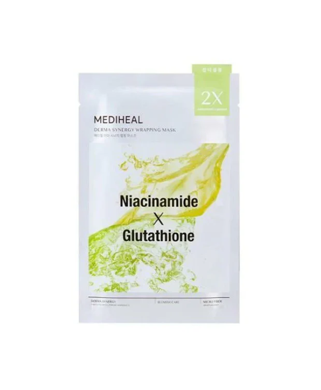 MEDIHEAL Derma Synergy Wrapping Mask Blemish, PACK of 1 or 10, Korean Beauty