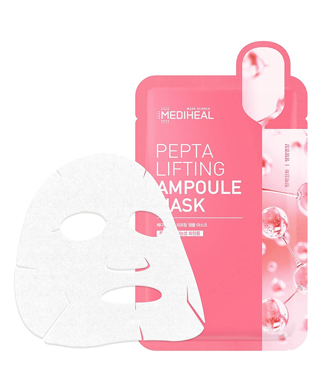 MEDIHEAL Pepta Lifting Ampoule Mask PACK of 15, Korean Beauty