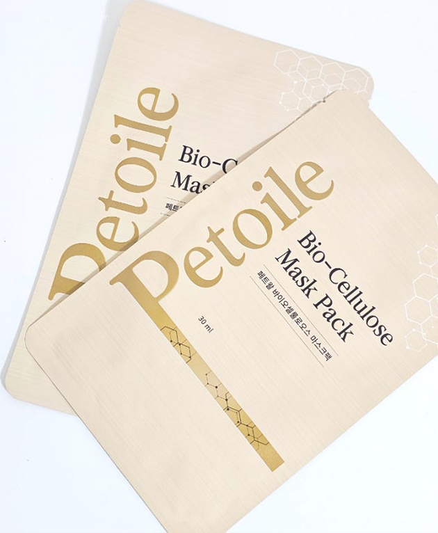 PETOILE Bio-Cellulose Mask Pack, PACK of 1 or 5, Korean Beauty