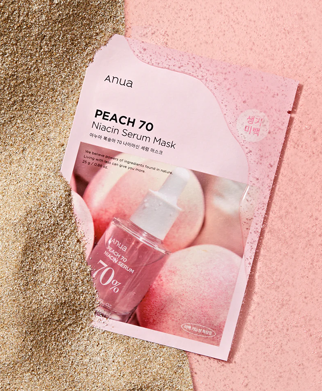 ANUA Peach 70 Niacin Serum Mask, PACK of 1 or 10, Korean Beauty