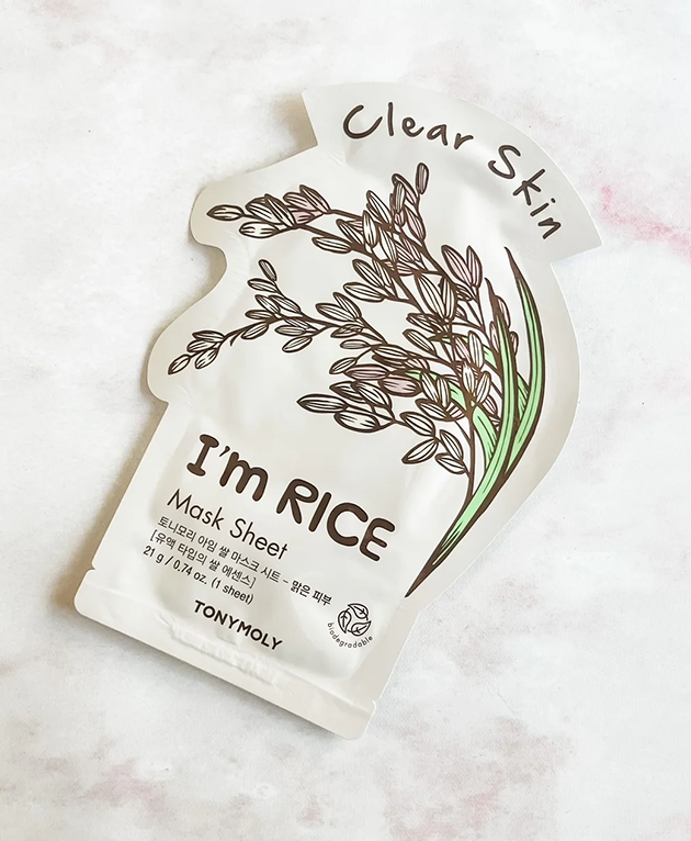 TONYMOLY I'm Rice Face Mask, PACK of 1 or 10, Korean Beauty