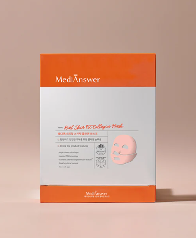 MEDIANSWER Real Skin Fit Collagen Mask, PACK , Korean Beauty