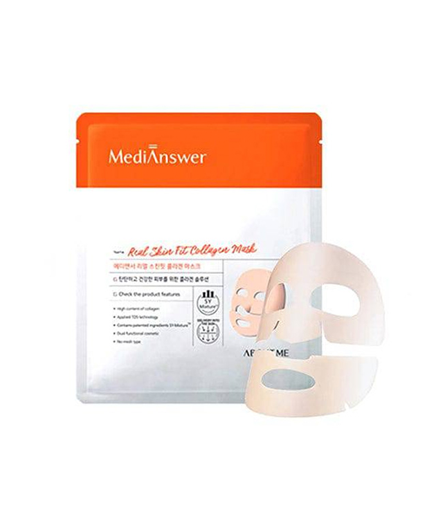 MEDIANSWER Real Skin Fit Collagen Mask, PACK , Korean Beauty