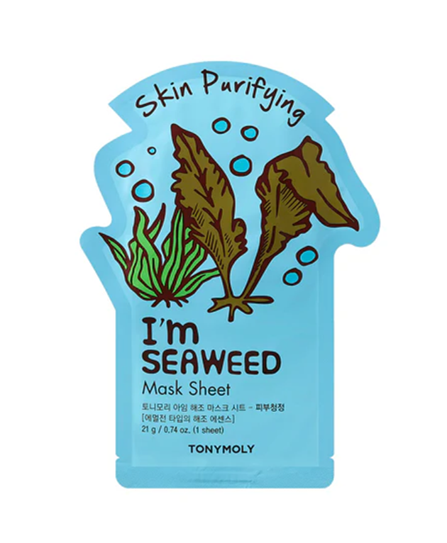 TONYMOLY I'm Seaweed Face Mask, PACK of 1 or 10, Korean Beauty