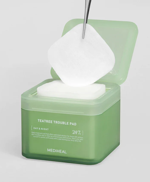 MEDIHEAL Tea Tree Trouble Pad, Korean Beauty