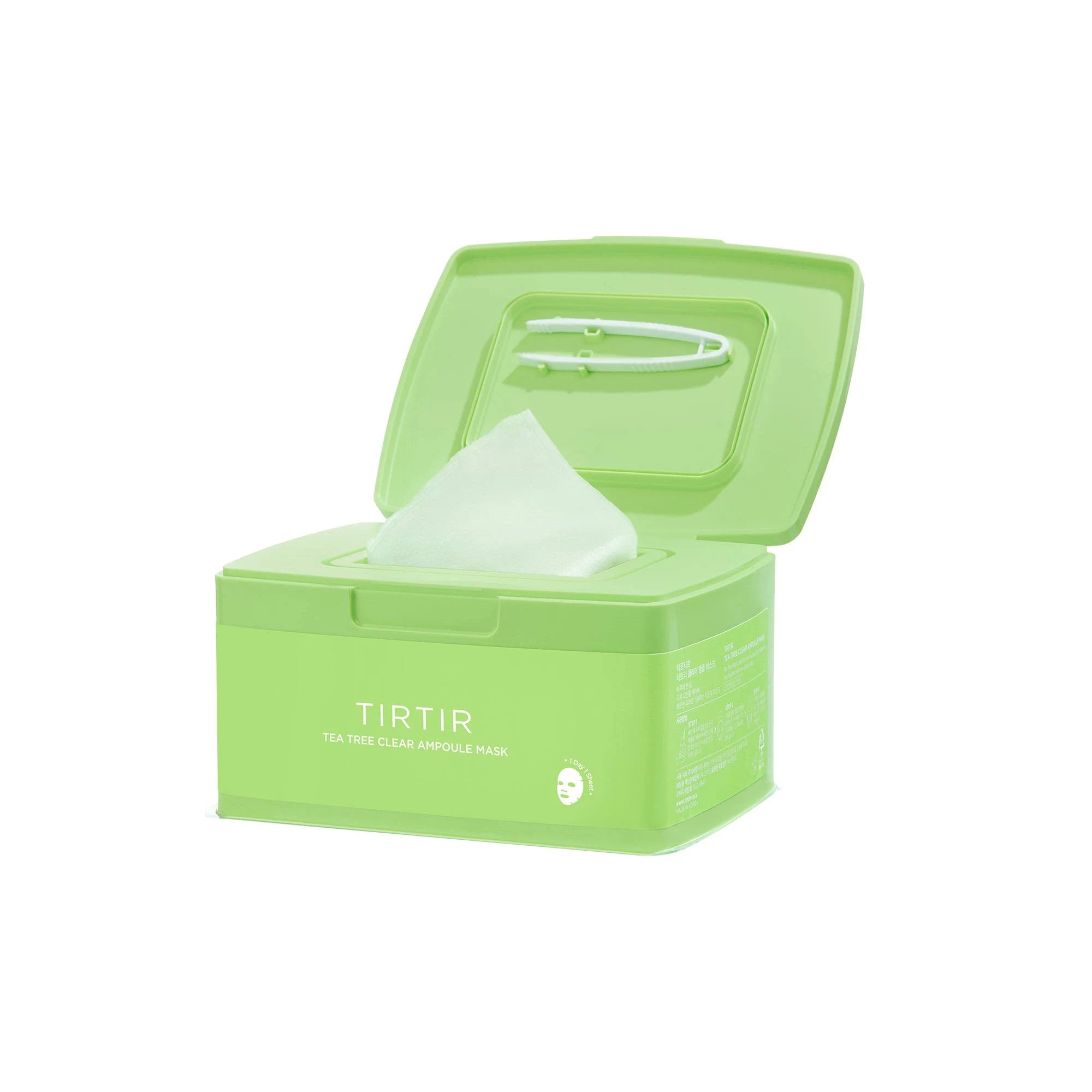 TIRTIR Tea Tree Ampoule Mask, PACK of 30, Korean Beauty