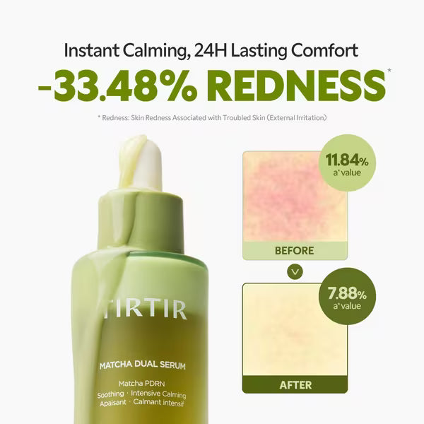 TIRTIR Matcha Dual Serum, 50ml, Korean Beauty