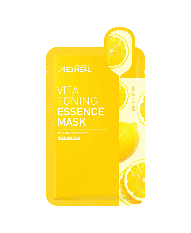 MEDIHEAL Vita Toning Essence Mask VALUE PACK of 15, Korean Beauty