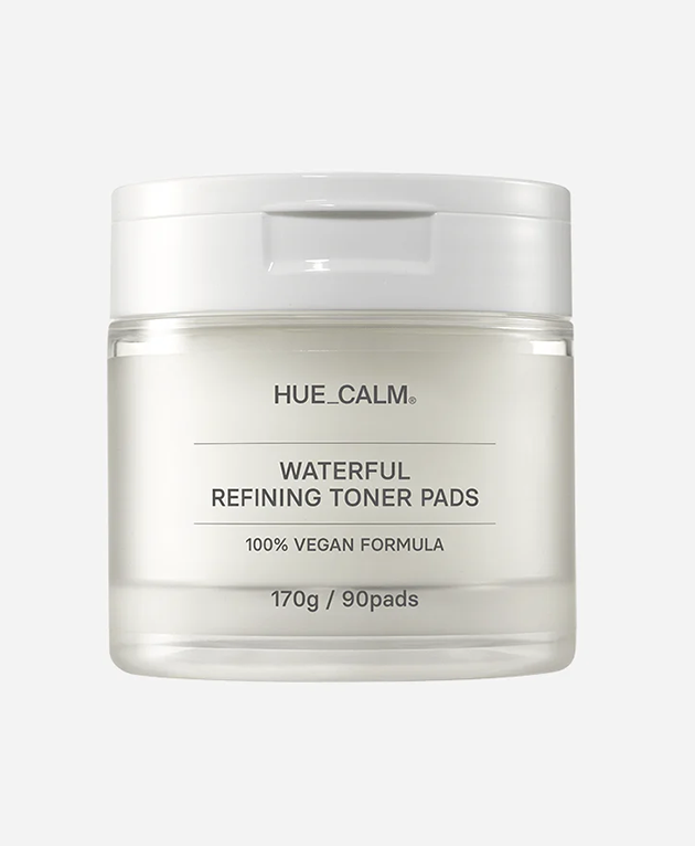 HUE CALM Waterfull Refining Toner Pads, Korean Beauty