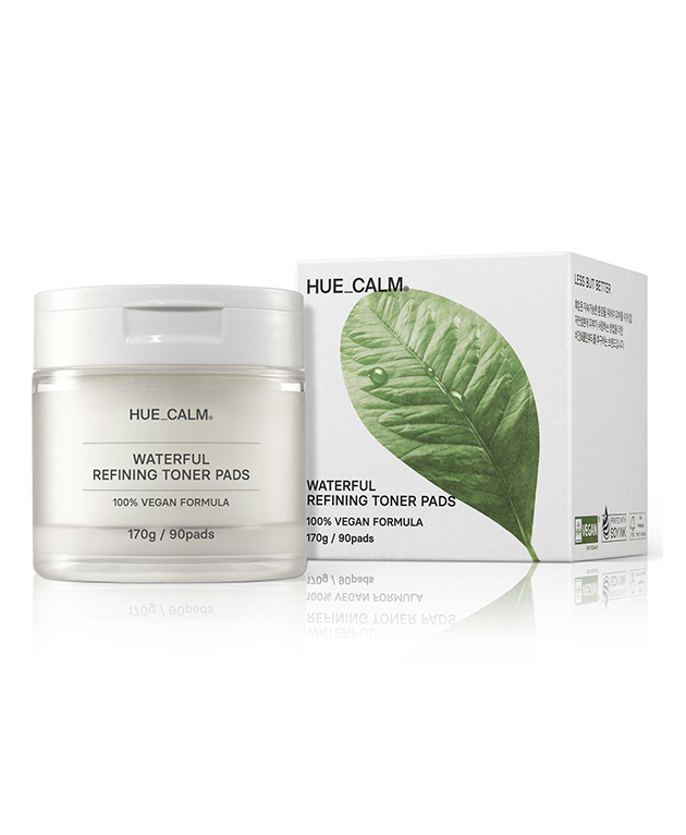 HUE CALM Waterfull Refining Toner Pads, Korean Beauty